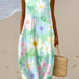 Erin | Pastel Blossom Midi Dress