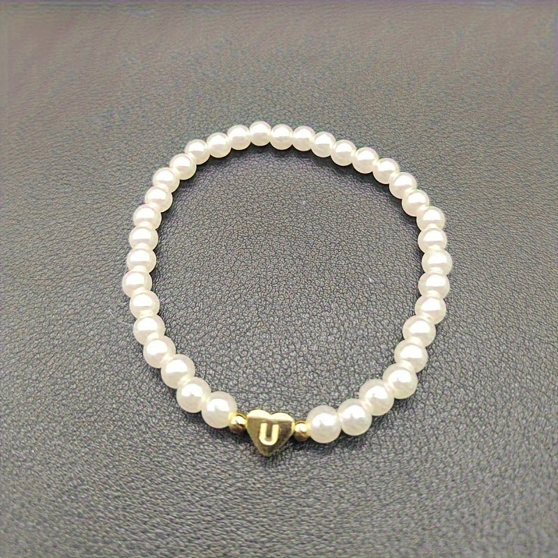 Elegáns Karkötő Szív Kezdőbetűvel (A–Z)