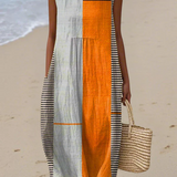 May | Colorblock Midi Dress