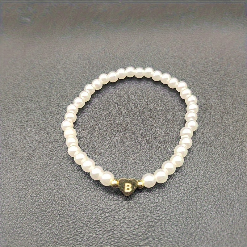 Elegáns Karkötő Szív Kezdőbetűvel (A–Z)