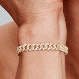 Kubai Karszalag Moissanite-tel