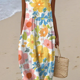 Ella | Pastel Floral Midi Dress