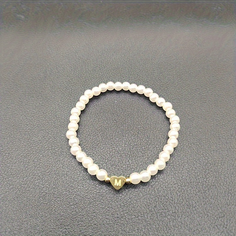 Elegáns Karkötő Szív Kezdőbetűvel (A–Z)