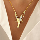 Arany nyaklánc tündér medállal
