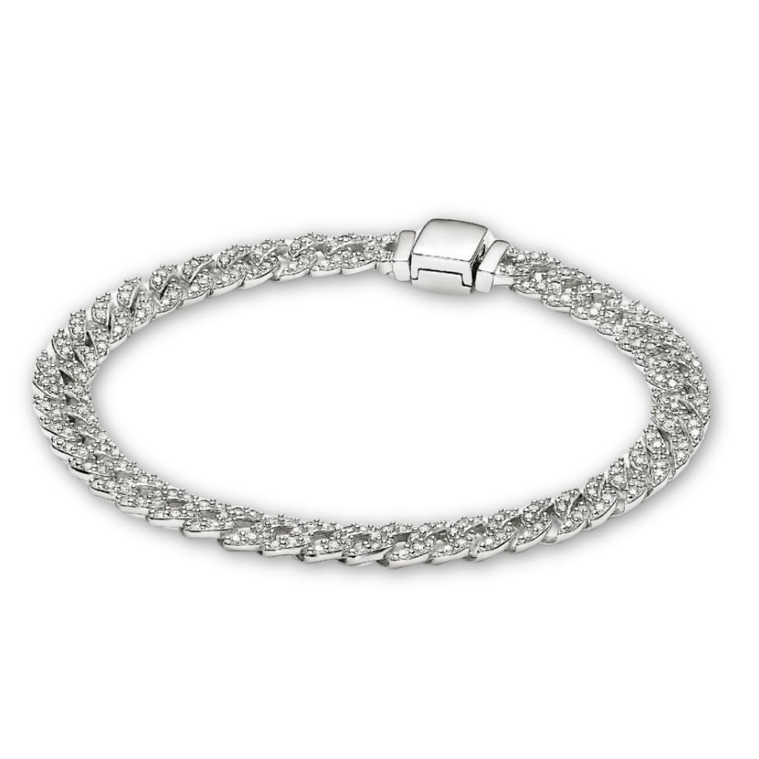 Kubai Karszalag Moissanite-tel