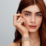 Kubai Karszalag Moissanite-tel