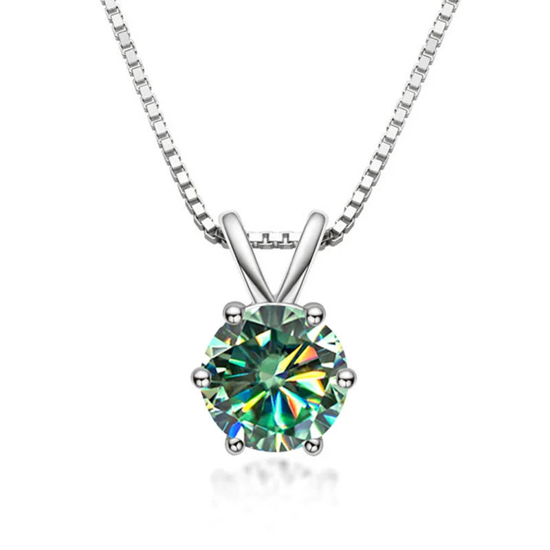 Elegáns Solitaire Nyaklánc Moissanittal