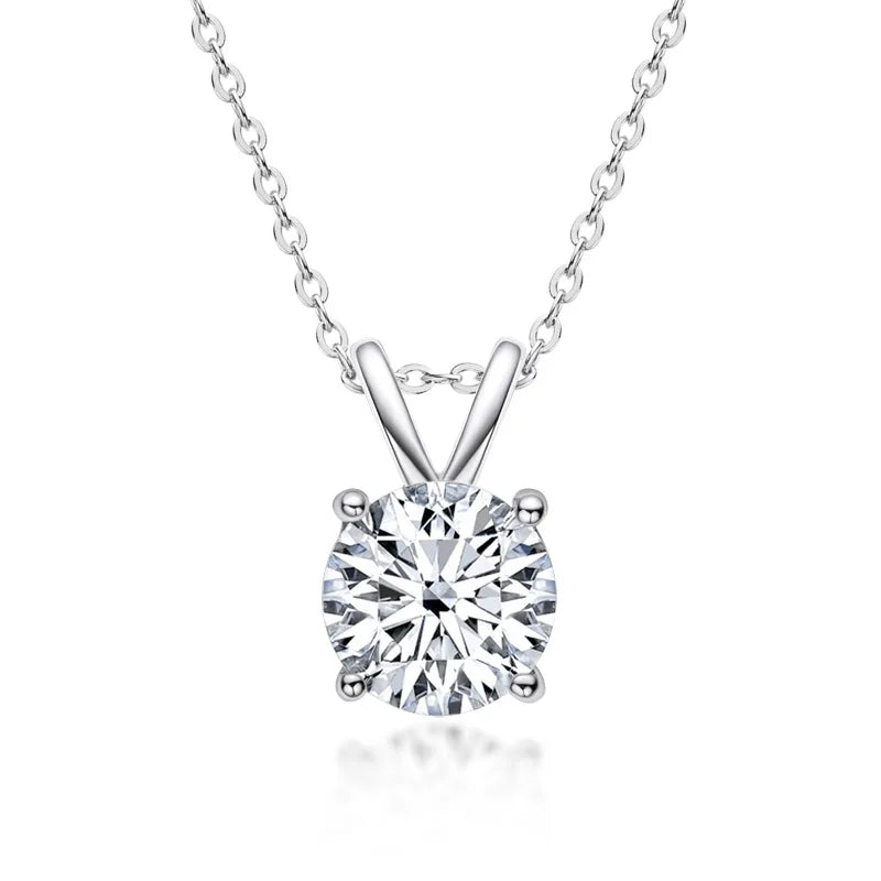 Exkluzív Sterling Ezüst Nyaklánc Moissanite-tal