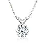 Elegáns Solitaire Nyaklánc Moissanittal