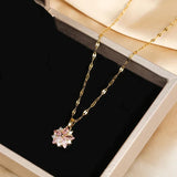 Sakura Rose Romantique Nyaklánc Rvs