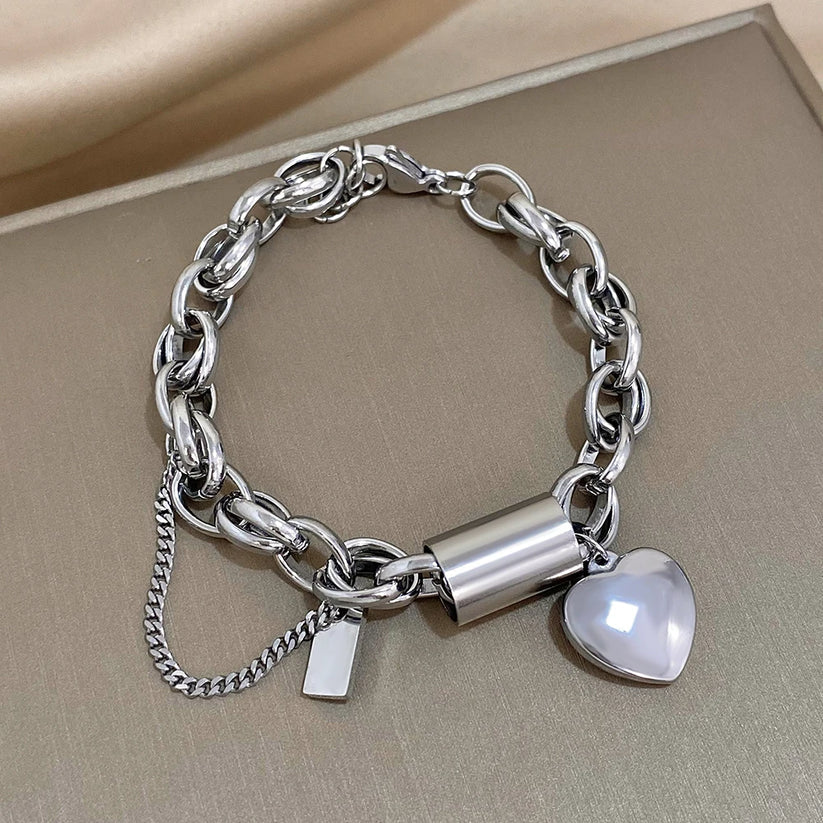 Arany Szív Charm Karkötő