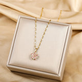 Sakura Rose Romantique Nyaklánc Rvs