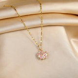 Sakura Rose Romantique Nyaklánc Rvs
