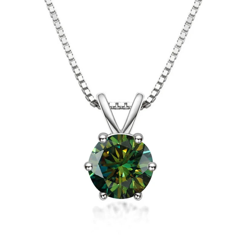 Elegáns Solitaire Nyaklánc Moissanittal