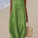 Rose | Embroidered Midi Dress