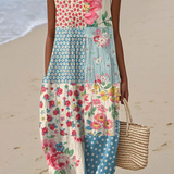 Anna | Patchwork Midi Dress