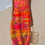 Faye| Sunset Midi Dress