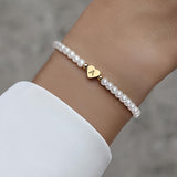Elegáns Karkötő Szív Kezdőbetűvel (A–Z)