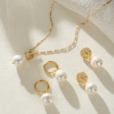 Elegáns Nyaklánc Arany Gyöngyökkel